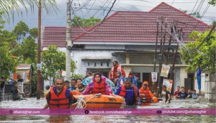 انڈونیشیا: شدید بارشوں کے بعد سیلاب و لینڈ سلائیڈنگ، 84 ہلاک اور درجنوں لاپتا